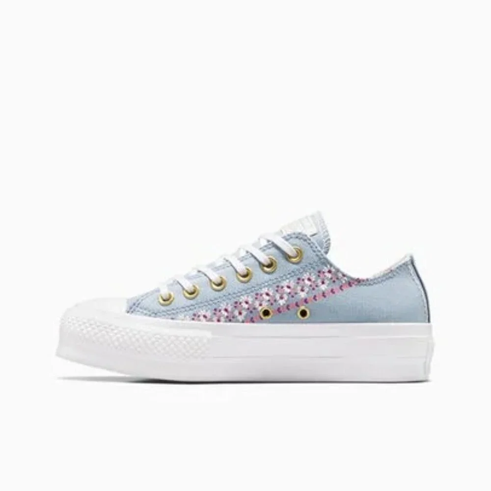 πNWTπ Chuck Taylor All Star Lift Embroidered Florals, Size 10.5 Women's - Picture 5 of 8